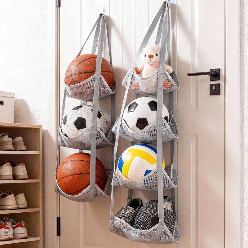 Sports Equipment Garage Organizer - Wisząca torba do przechowywania piłek, organizer