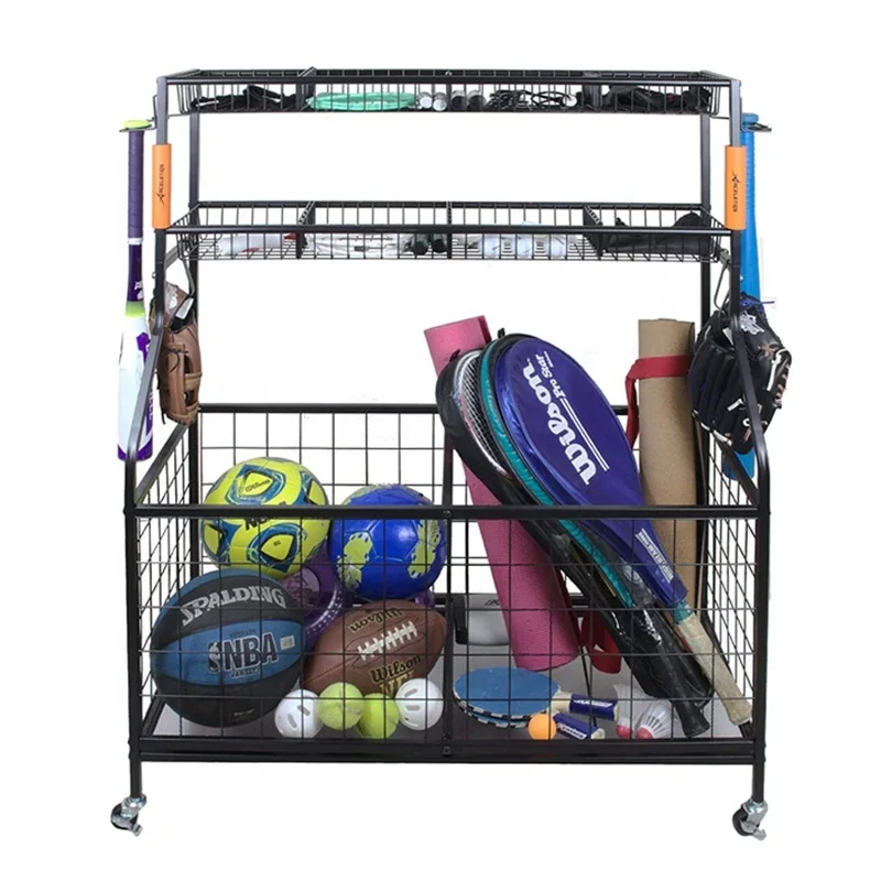 Sports Equipment Garage Organizer - Organizer do przechowywania sprzętu sportowego w