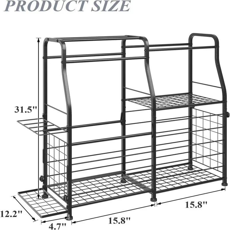 Sports Equipment Garage Organizer - 2026 Stojak na piłki, system organizacji
