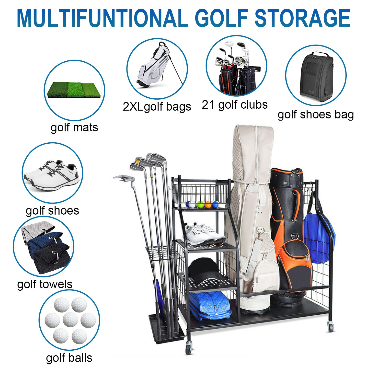 Stojak do przechowywania toreb – Sports Equipment Garage Organizer recenzja i cena