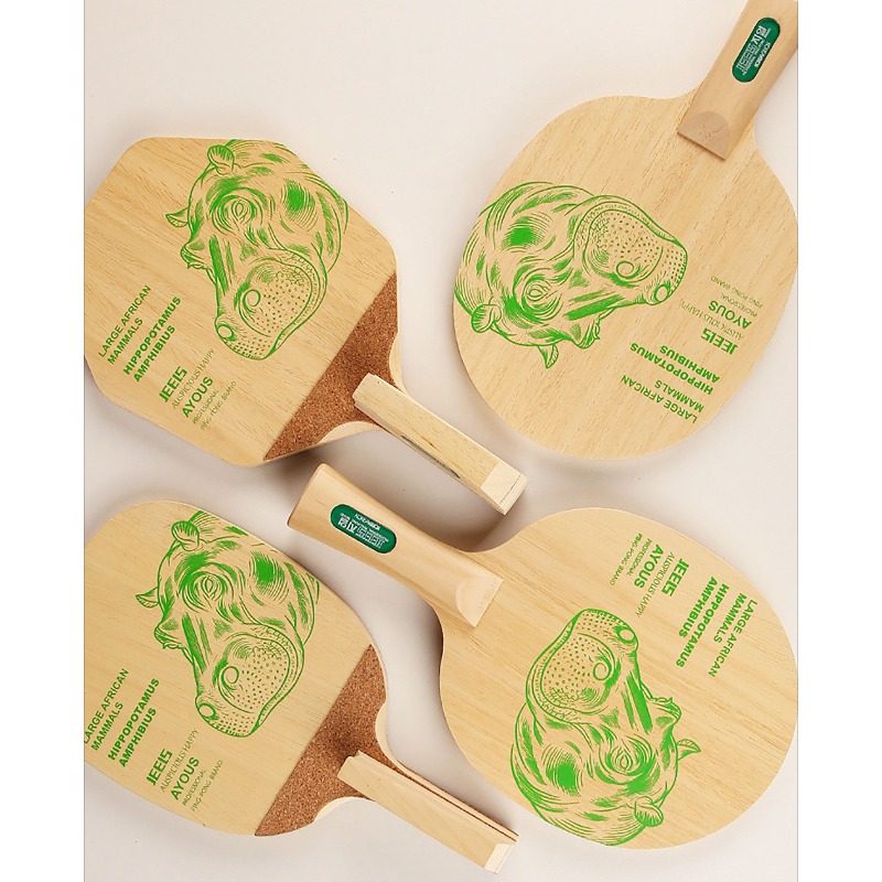 JEELS Green Hippo 1-warstwowa  – Table Tennis Paddle recenzja i cena