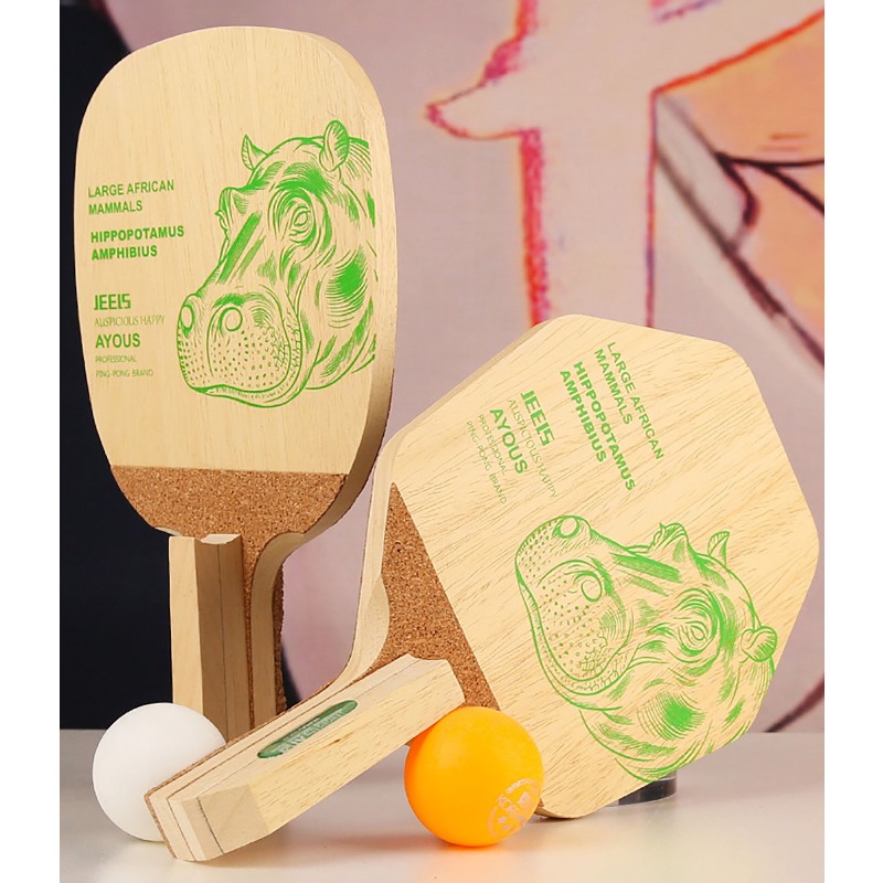JEELS Green Hippo 1-warstwowa  – Table Tennis Paddle recenzja i cena